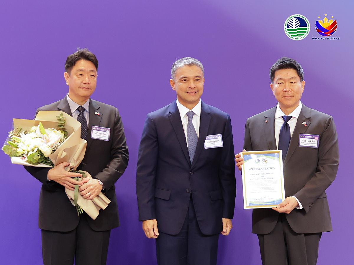 DENR confers citation for successful Rapu-Rapu mine rehabilitation